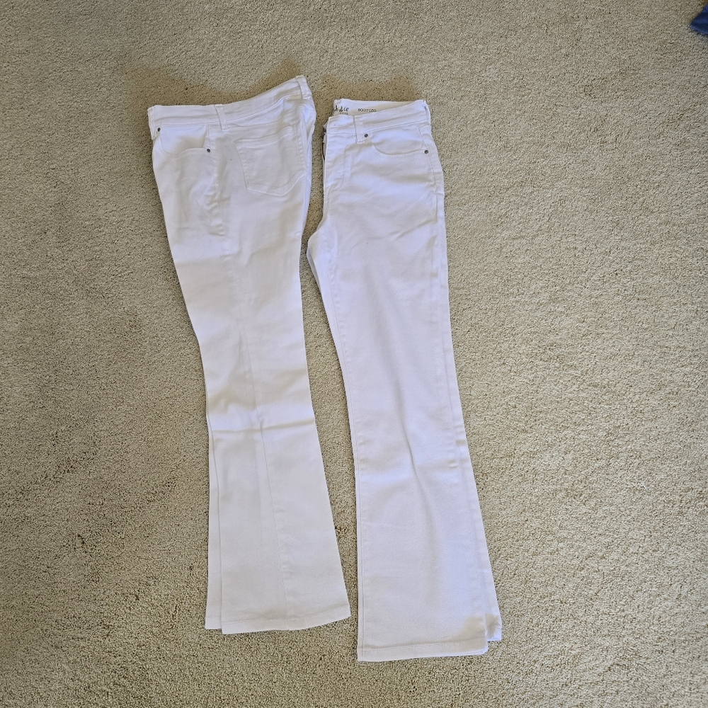 Style & Co. Pettie Mid Ride Curvy Bootcut Jeans. set of 2